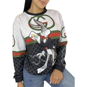 Unisex Youth Long Sleeve Sweater with‎ Bugs Bunny Rabbit Size M